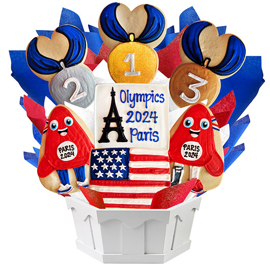 A561 - 2024 Olympics - USA Cookie Bouquet