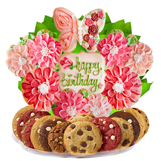 B560 - Pink Petals Boutray Cookie Boutray
