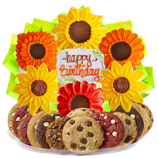 B563 - Harvest Petals  Birthday BouTray™ Cookie Boutray