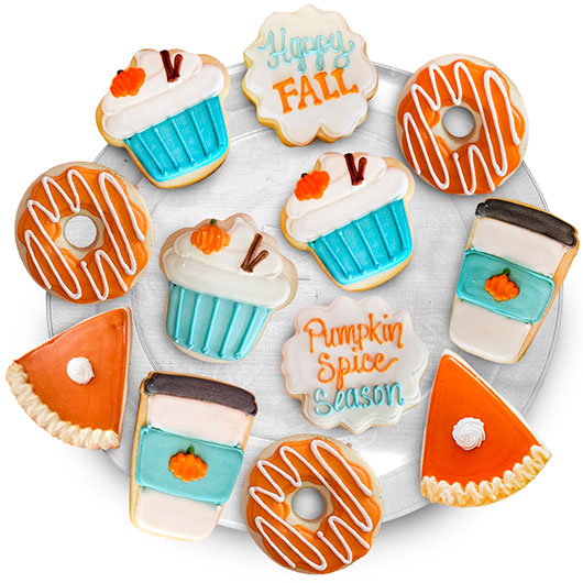 TRY46 - Pumpkin Spice Favor Tray Cookie Tray