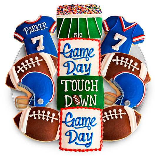 TRY47 - Game  Day Cookie Favor Tray Cookie Tray