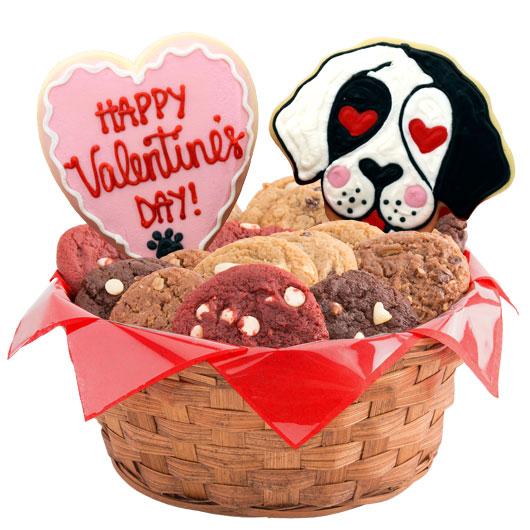 Dog Themed Gift Basket -Valentine's Day