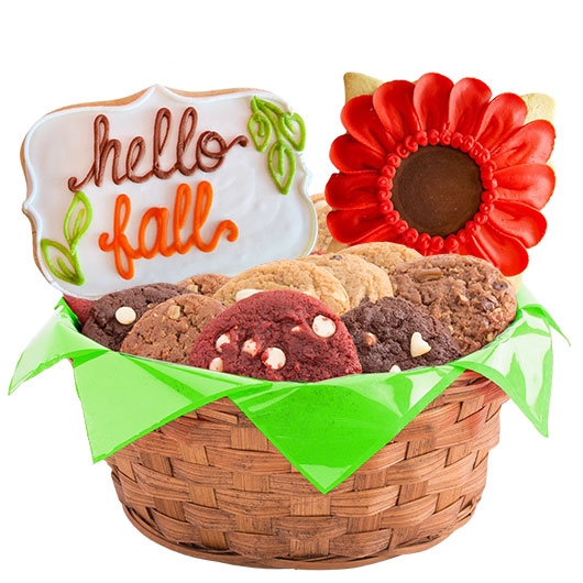 W562 - Harvest Petals Fall Basket Cookie Basket