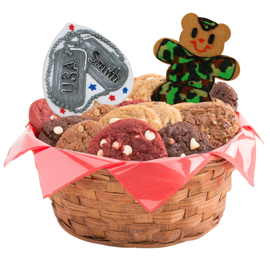 W349 - A Grateful Country Basket Cookie Basket