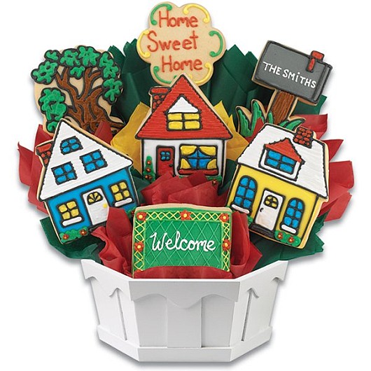 Houses Cookie Bouquet | Cookies by Design