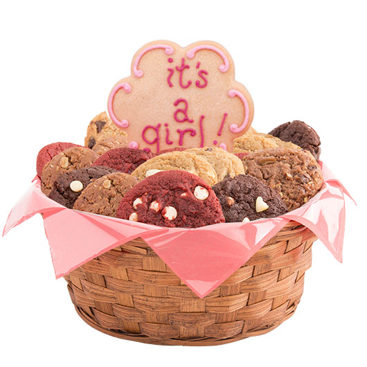 It's a Girl Gift Basket, Baby Girl Cookies
